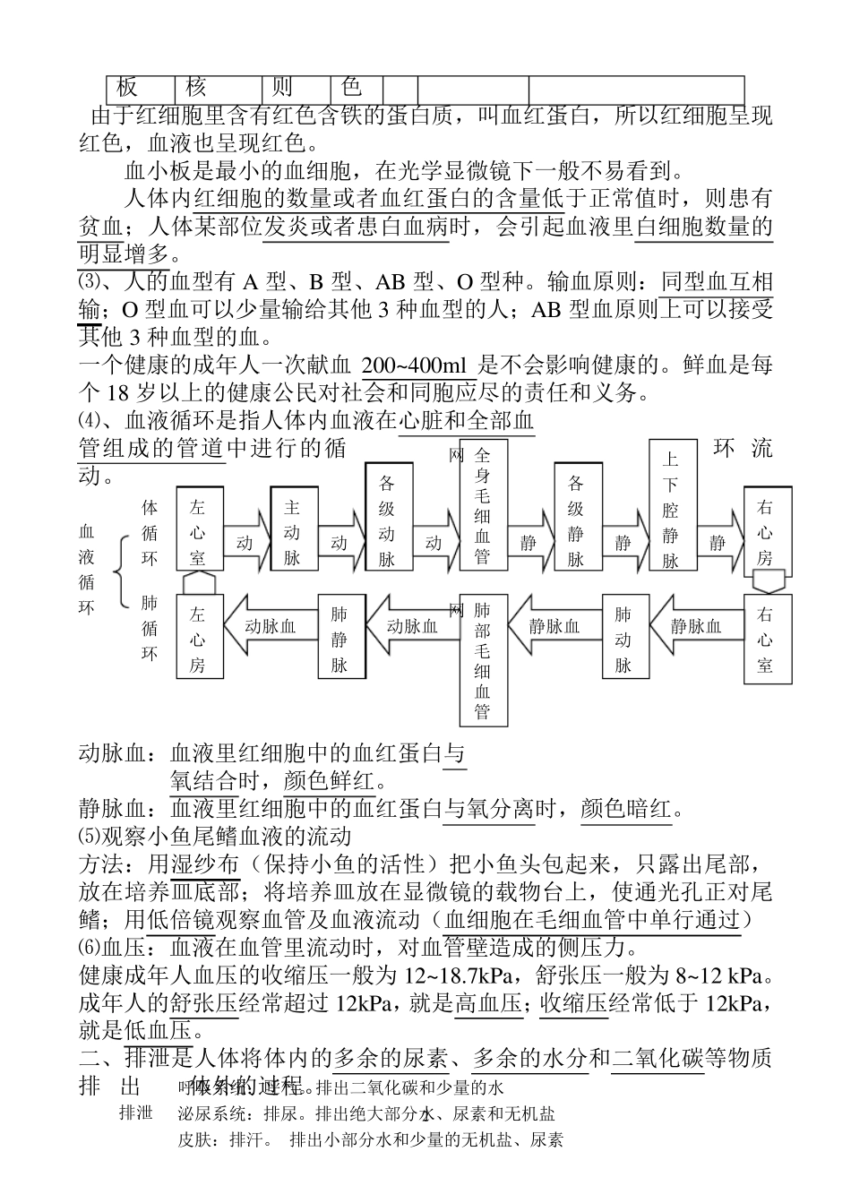 苏科版八年级上册生物复习知识点_第2页