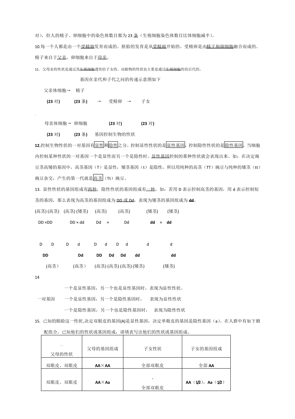 苏科版八年级下册生物知识点汇总_第2页