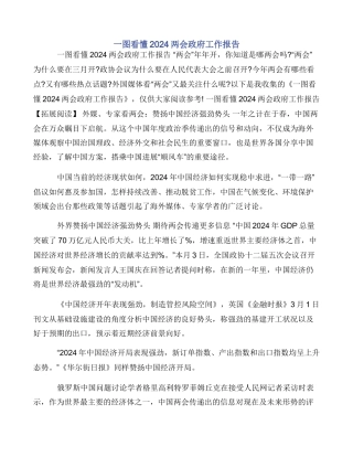 一图看懂2024两会政府工作报告