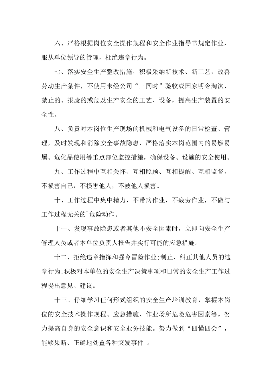 个人安全承诺书4篇_第2页