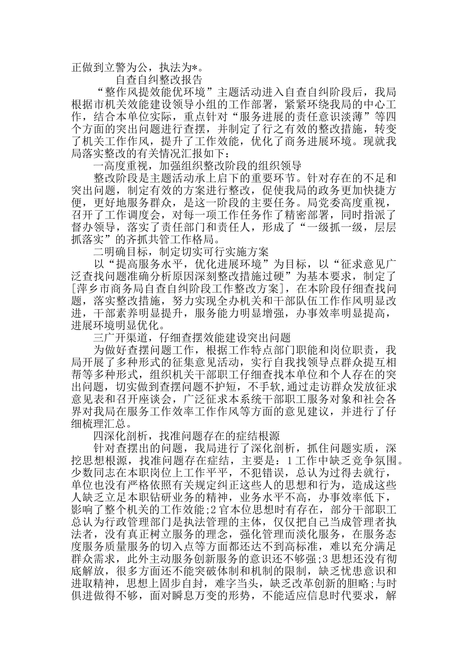 个人自查自纠整改报告范文5篇_第3页