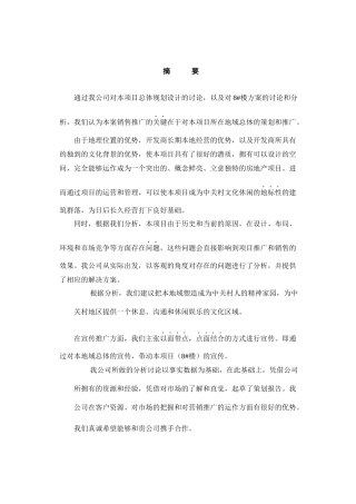中关村文化广场策划报告