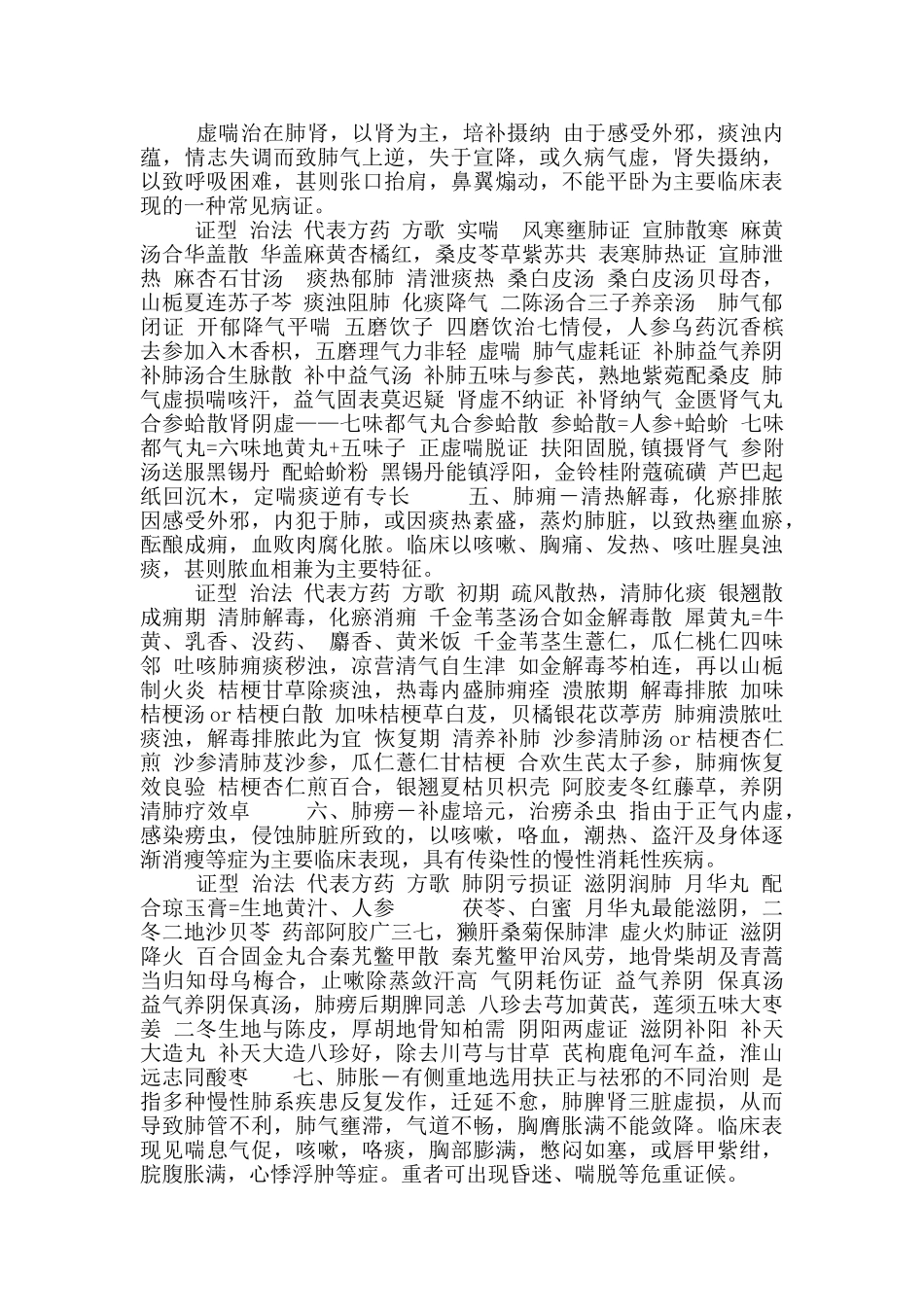 中医内科学表格整理_第2页