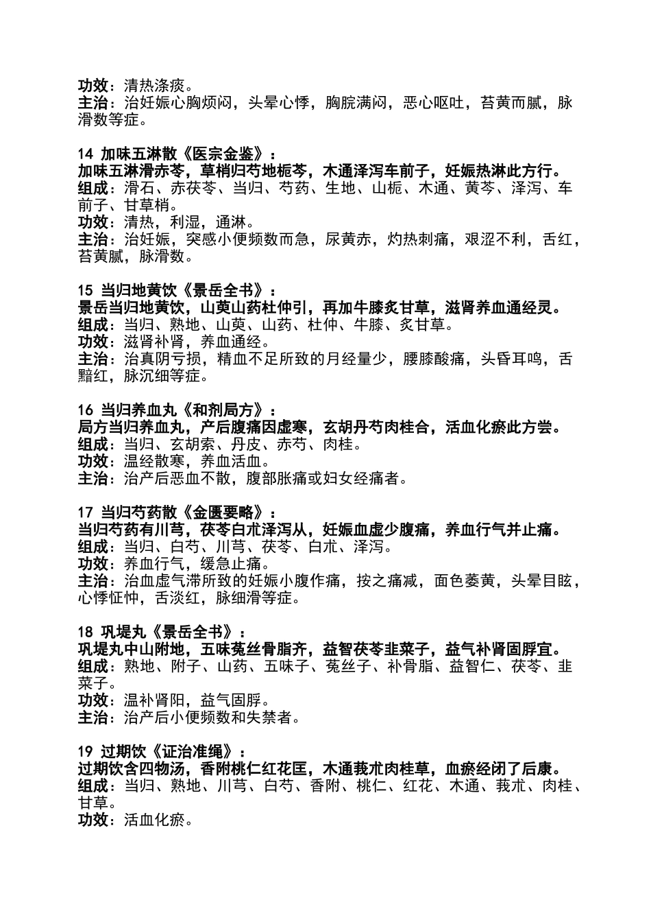 中医妇科常用方歌赋概括_第3页
