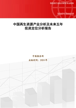 中国再生资源产业分析及未来五年投资定位分析报告