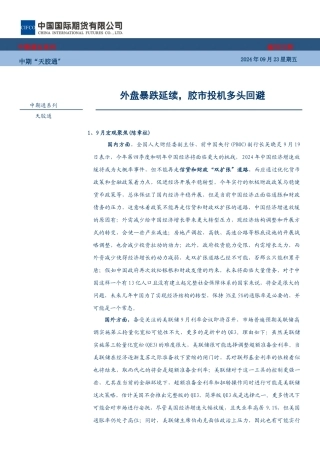 中国国际期货橡胶“中期天胶通”