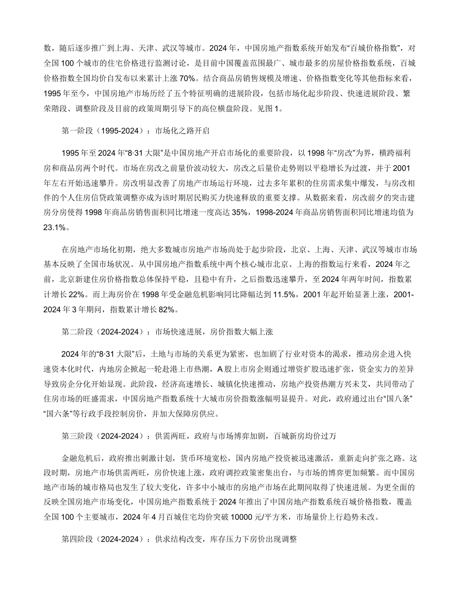 中国房地产市场的历年变迁及趋势展望_第2页