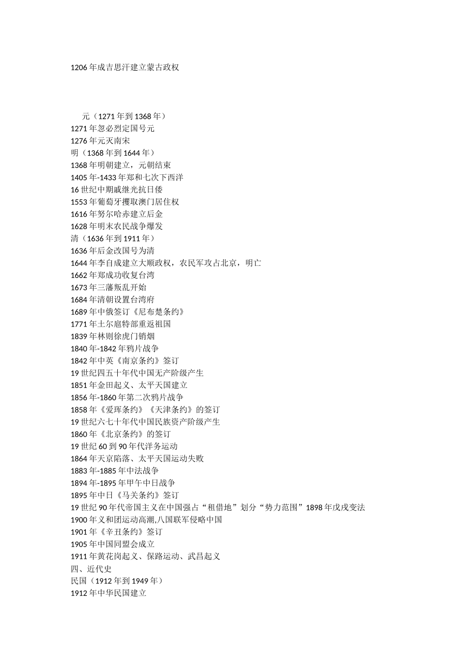 中国重大历史事件汇总表_第3页