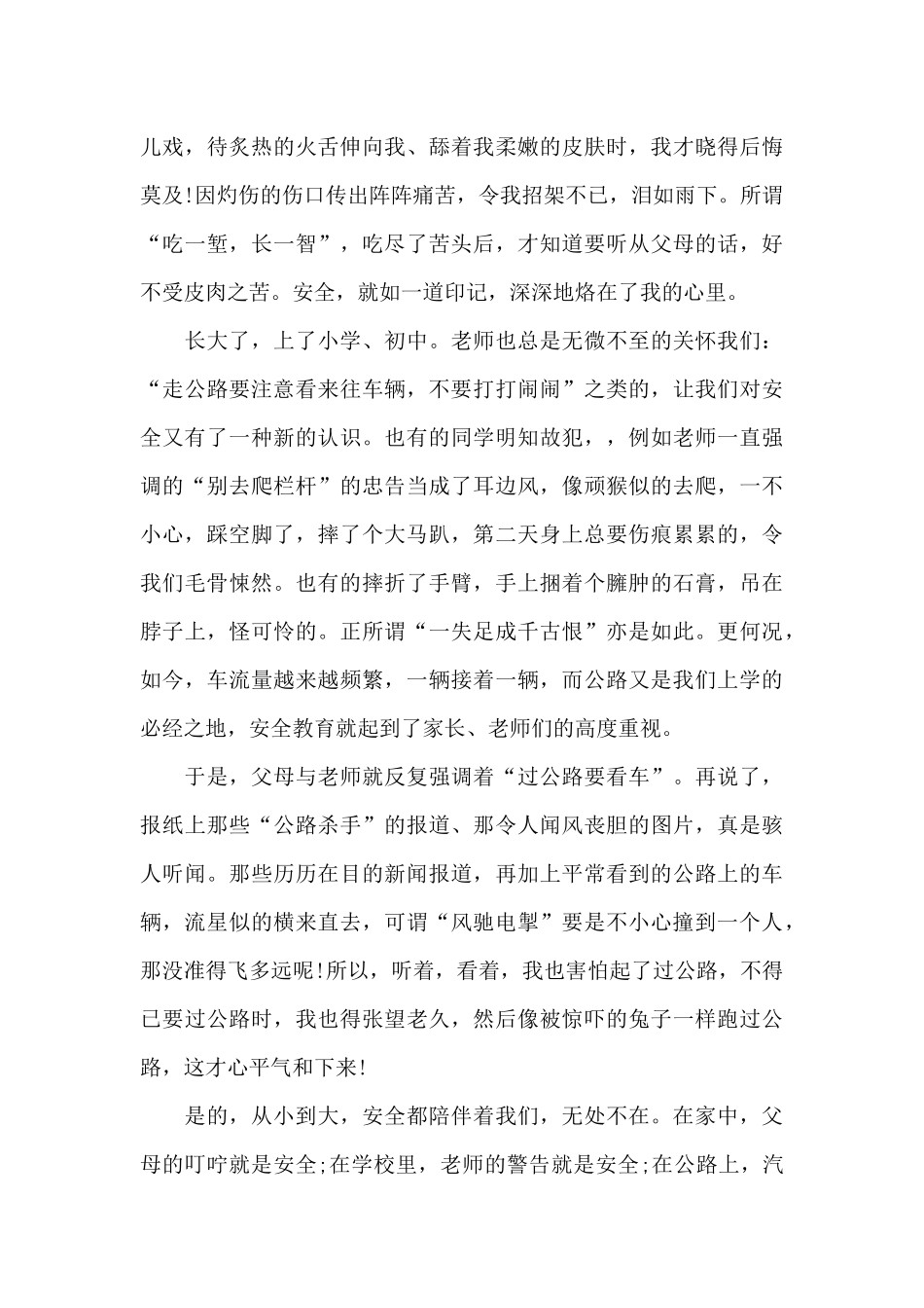 中小学生安全教育日个人心得2024范文_第3页