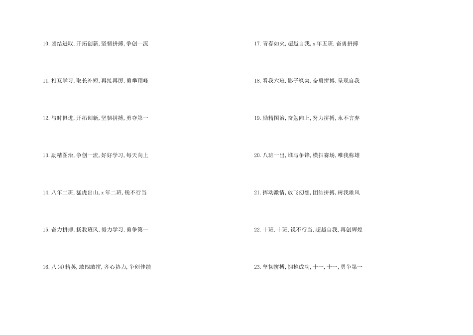 中小学运动会口号_第2页