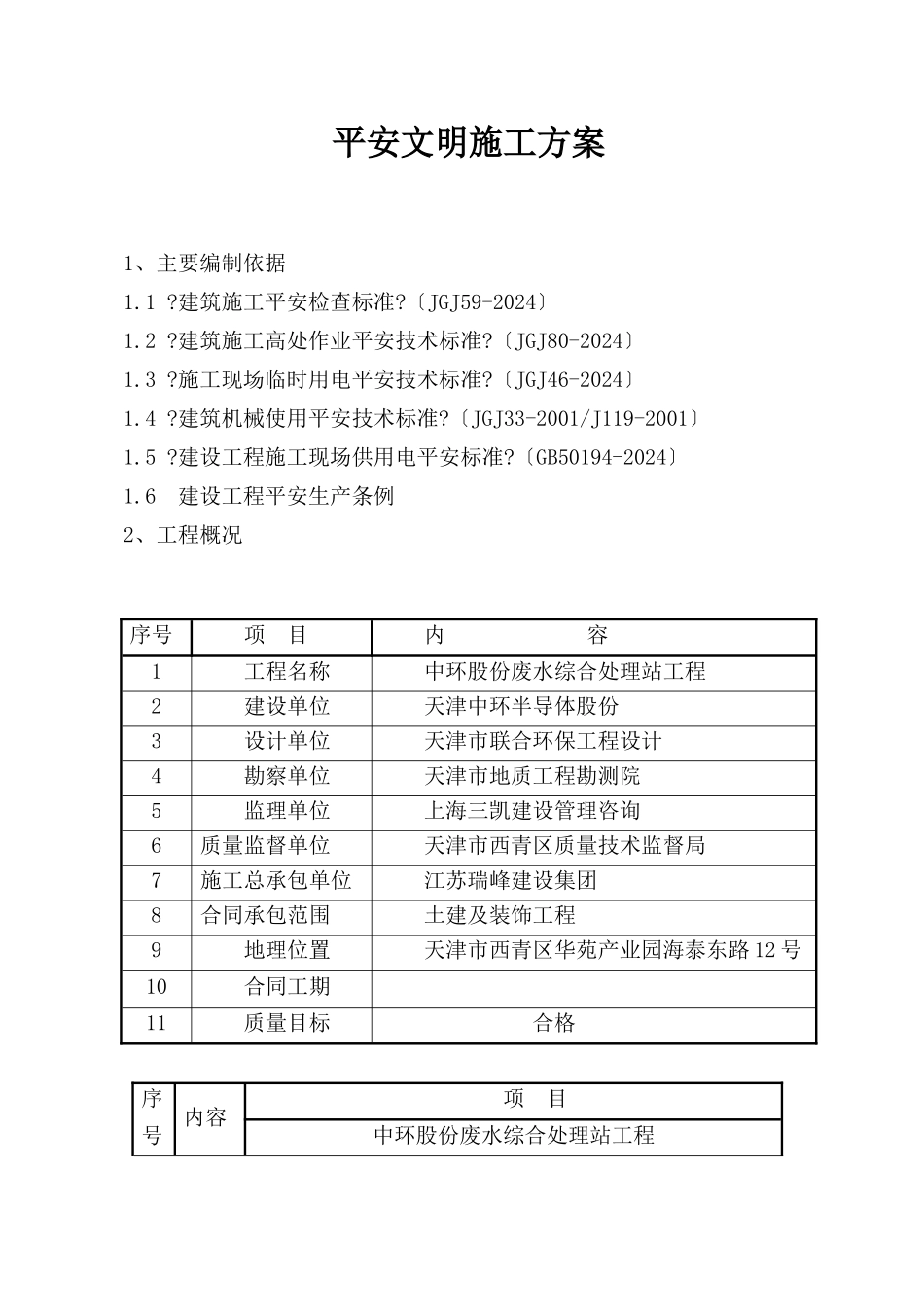 中环污水站项目安全文明施工方案_第3页