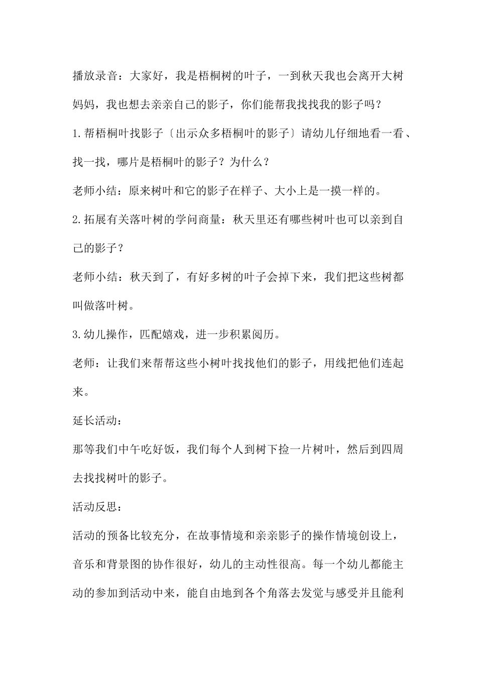 中班科学亲亲影子教案反思_第2页