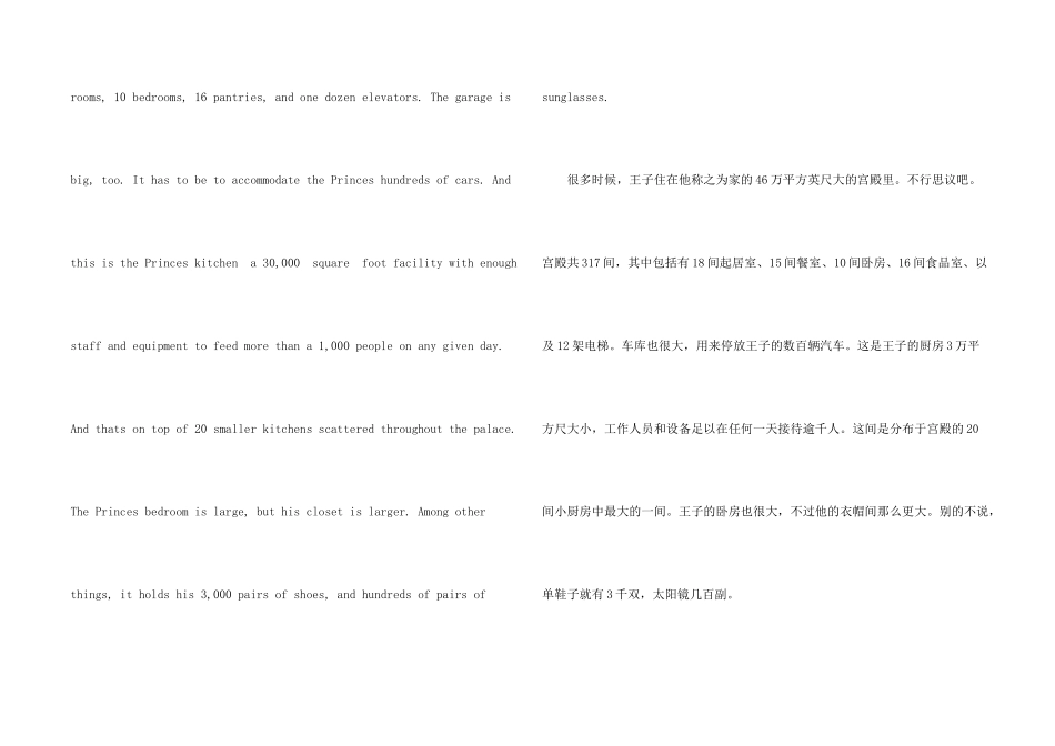 中级笔译训练：一位沙特王子的生活_第2页