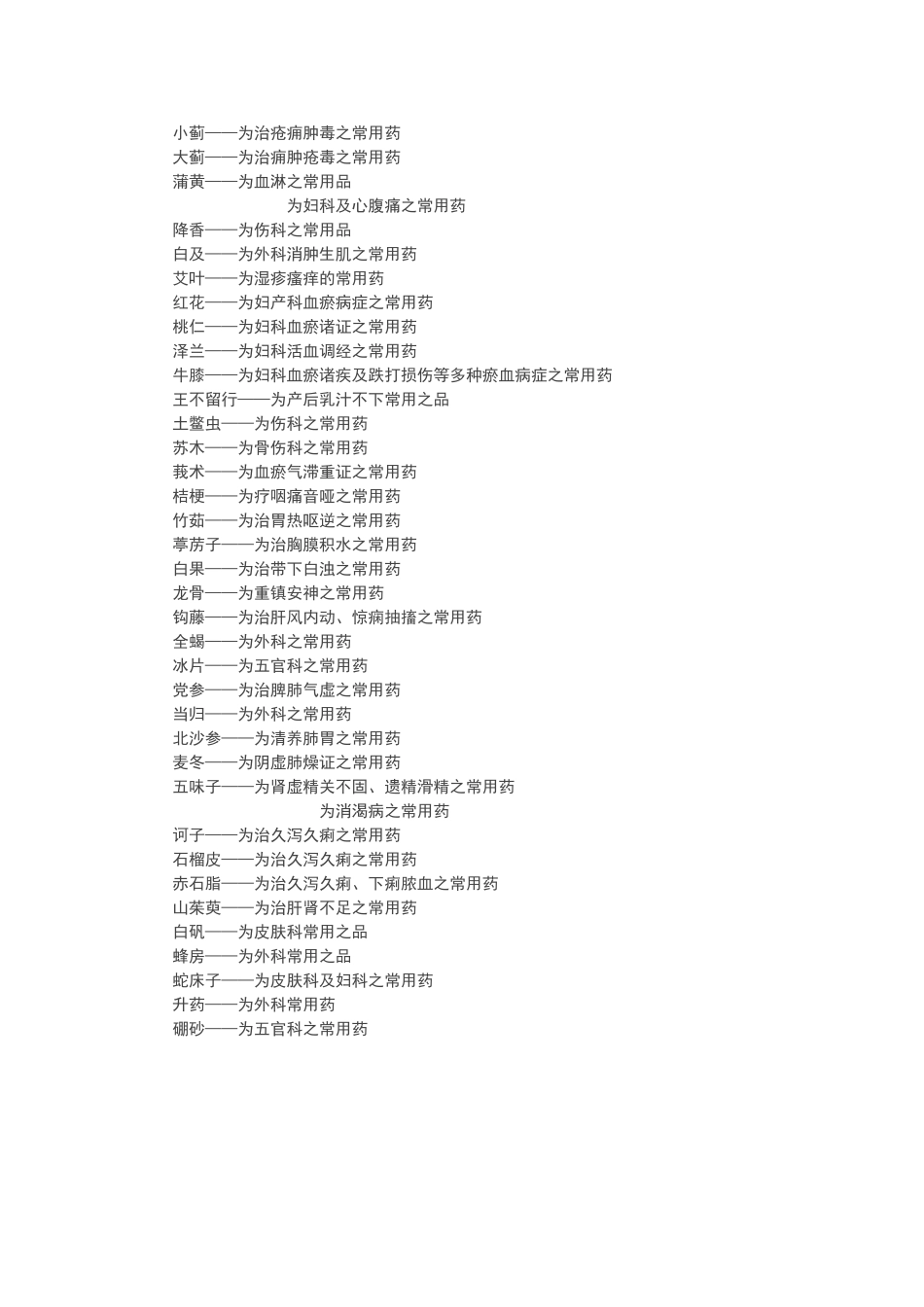 中药之圣药、专药、常用药_第3页