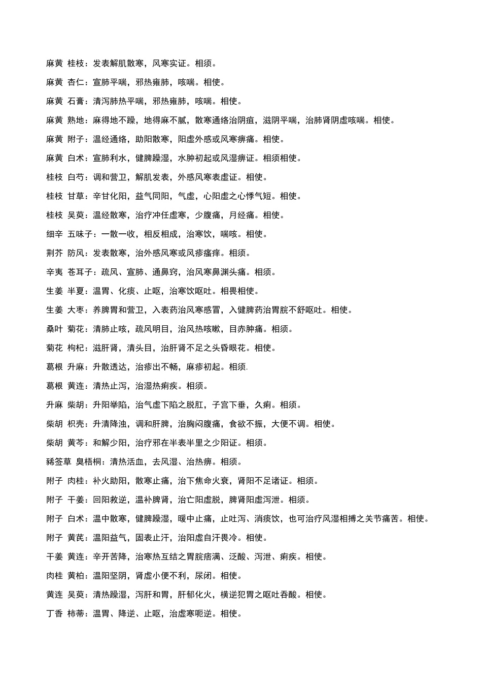 中药常用药对_第1页