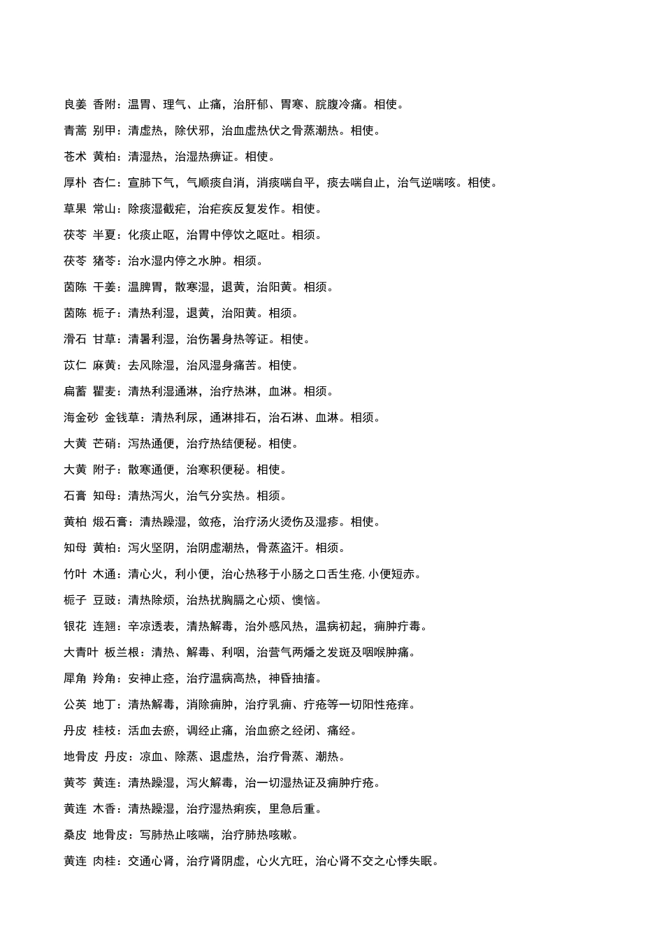 中药常用药对_第2页