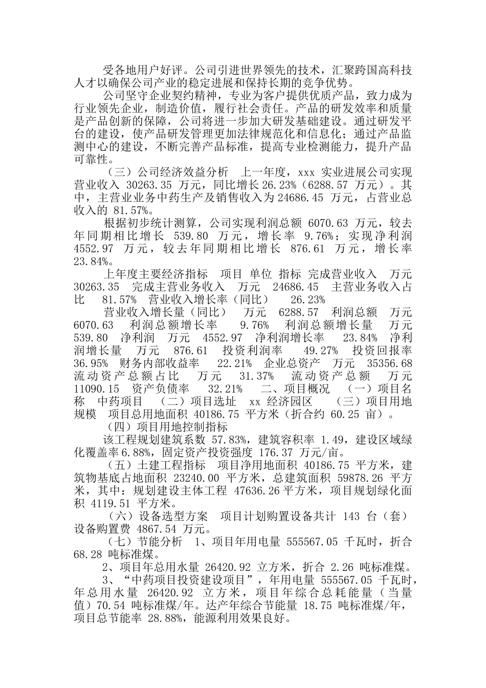 中药项目申请报告_第2页