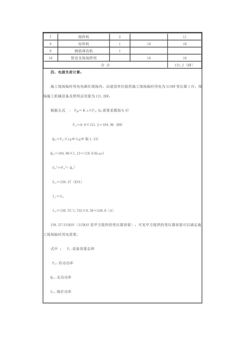 临时用电施工组织设计方案_第2页