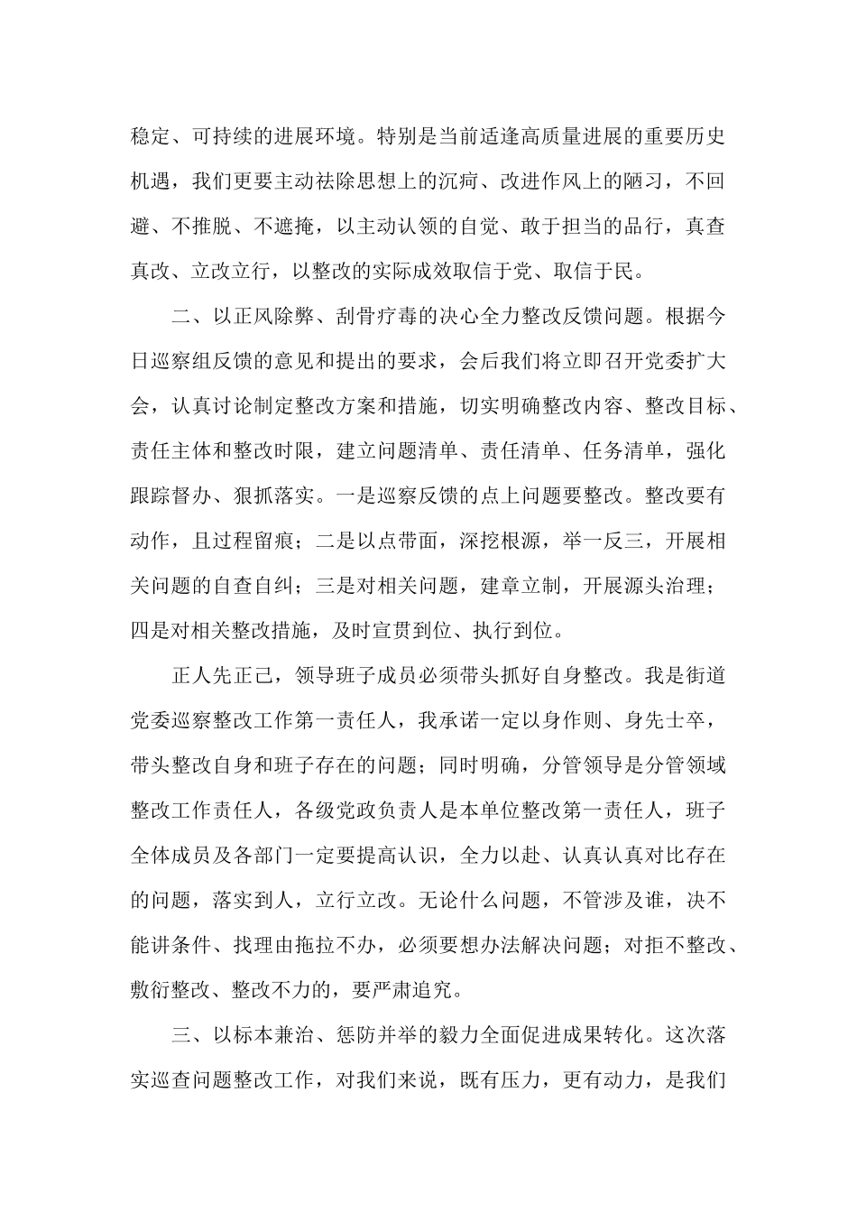 主任在巡察反馈会议上的发言_第2页