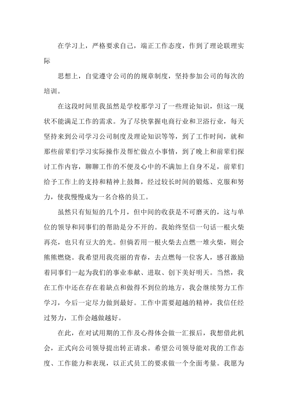 主管试用期心得范文5篇_第3页