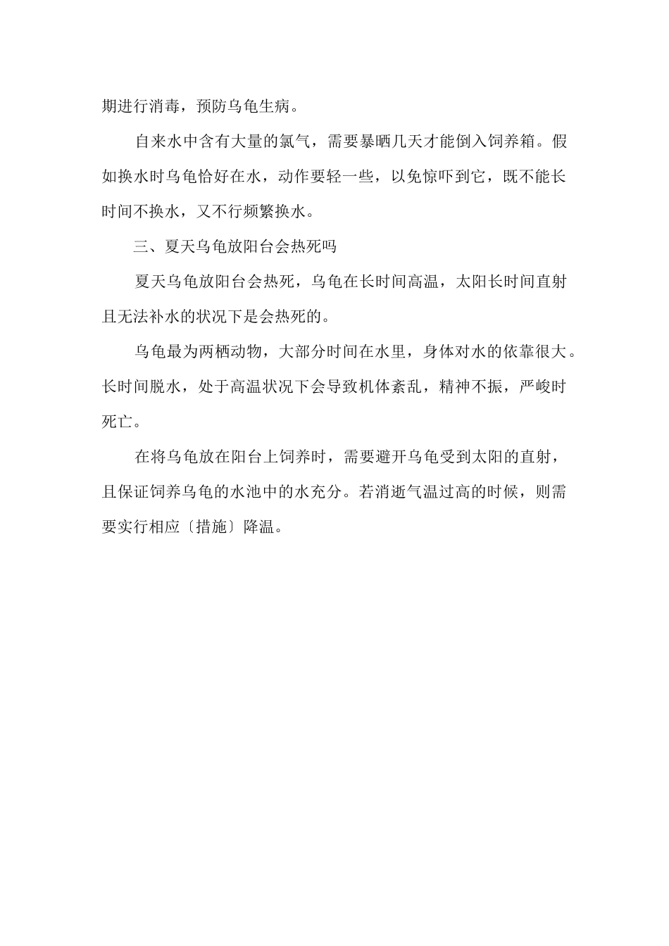 乌龟饲养注意事项有哪些_第2页