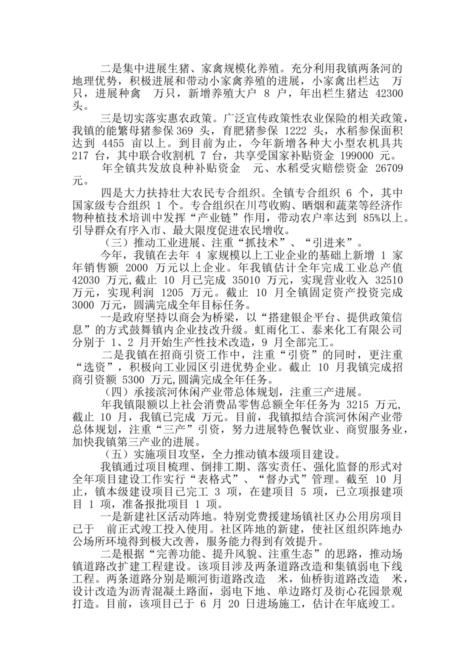 乡委会工作总结及工作要点_第3页