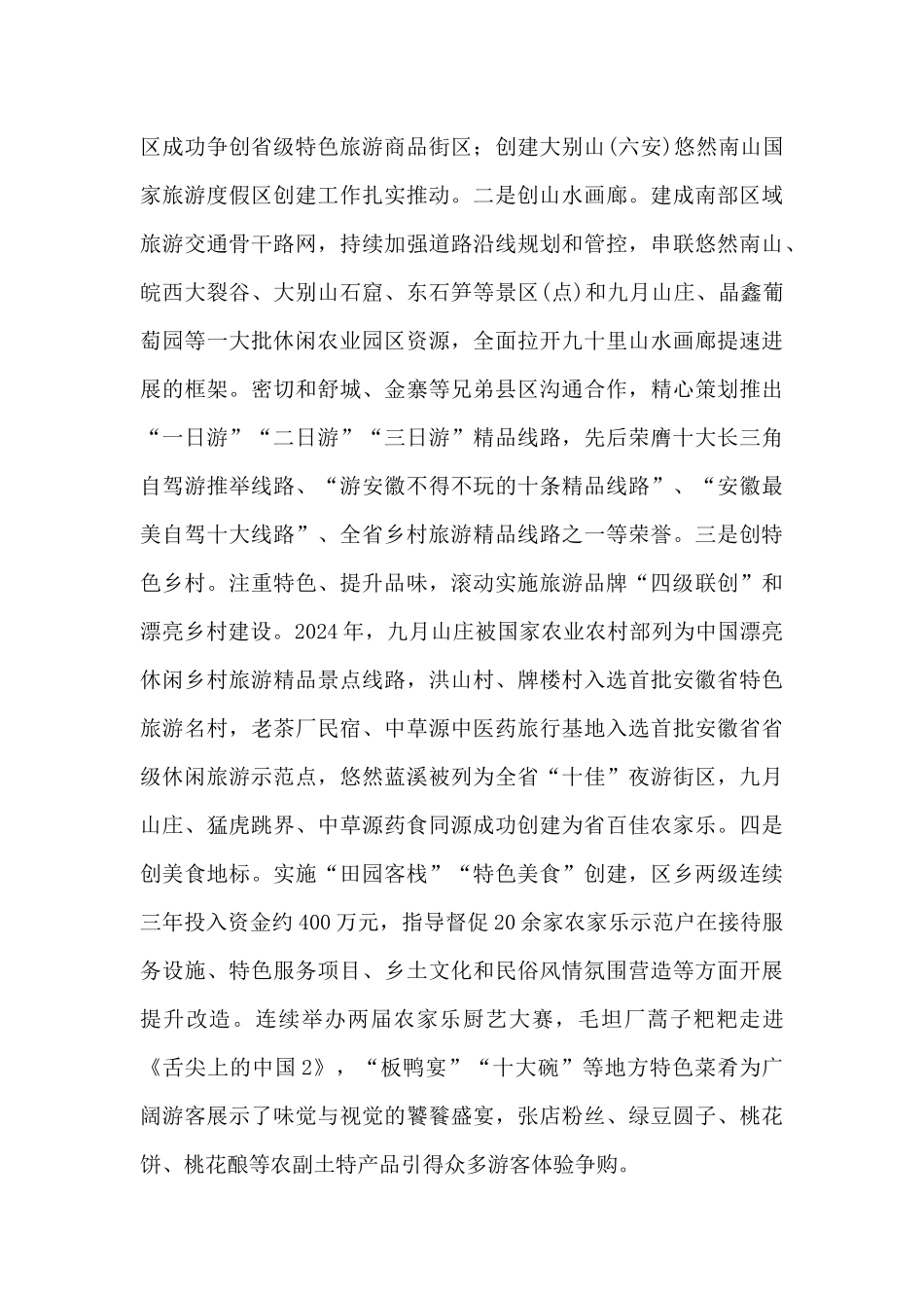 乡村旅游发展实施效果总结_第3页