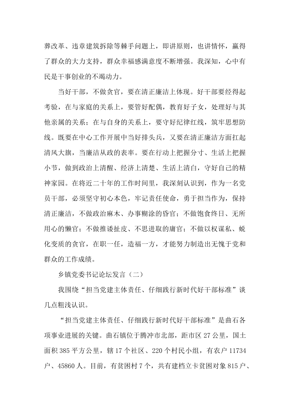 乡镇党委书记论坛发言_第3页