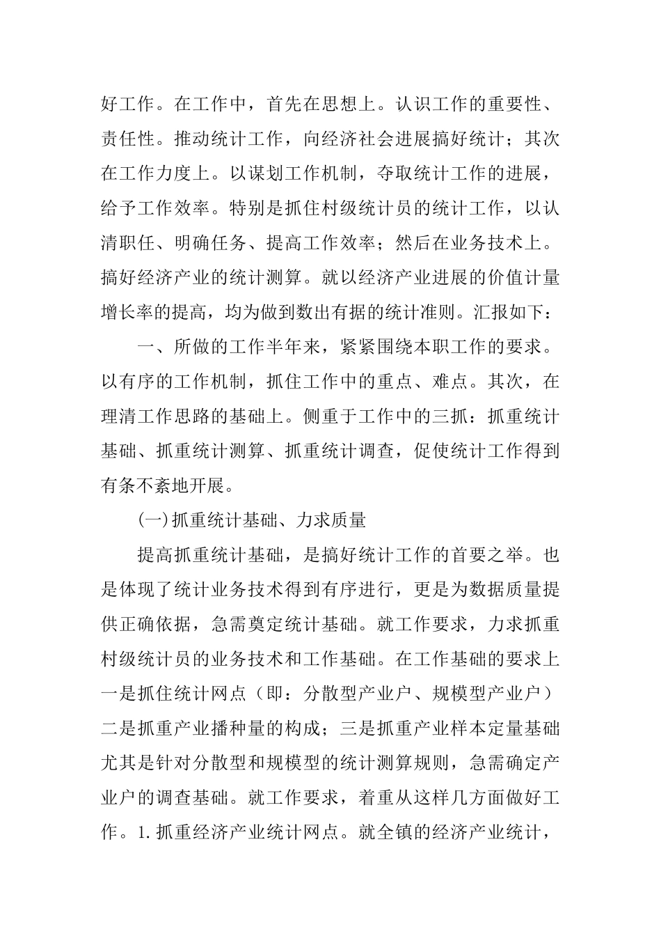 乡镇统计人员个人年度工作总结_第3页