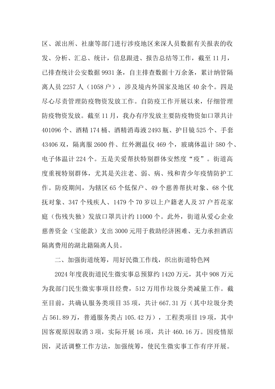 乡镇街道公共服务办公室工作总结_第2页