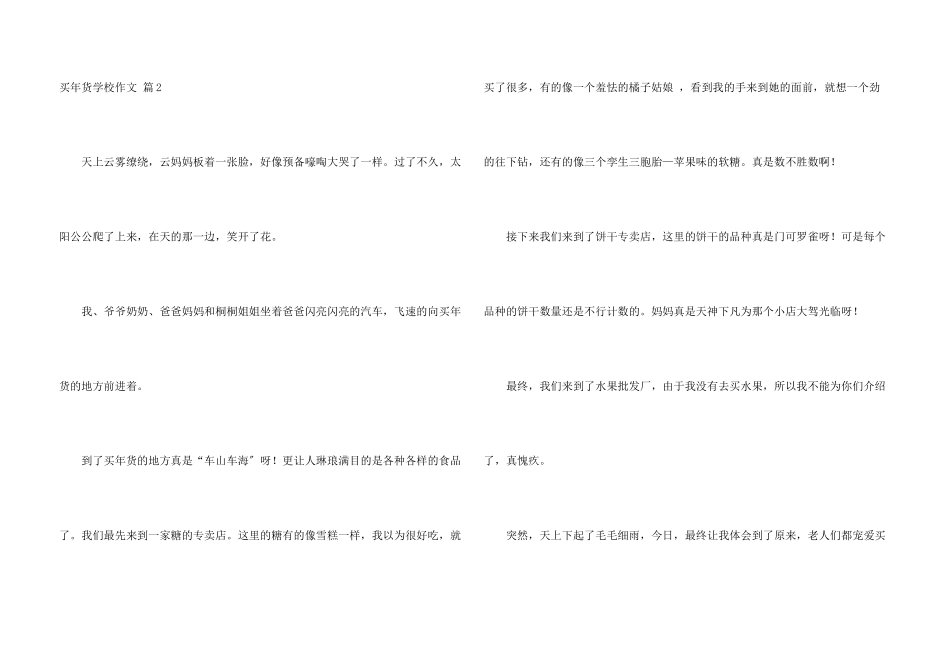 买年货小学4篇_第3页