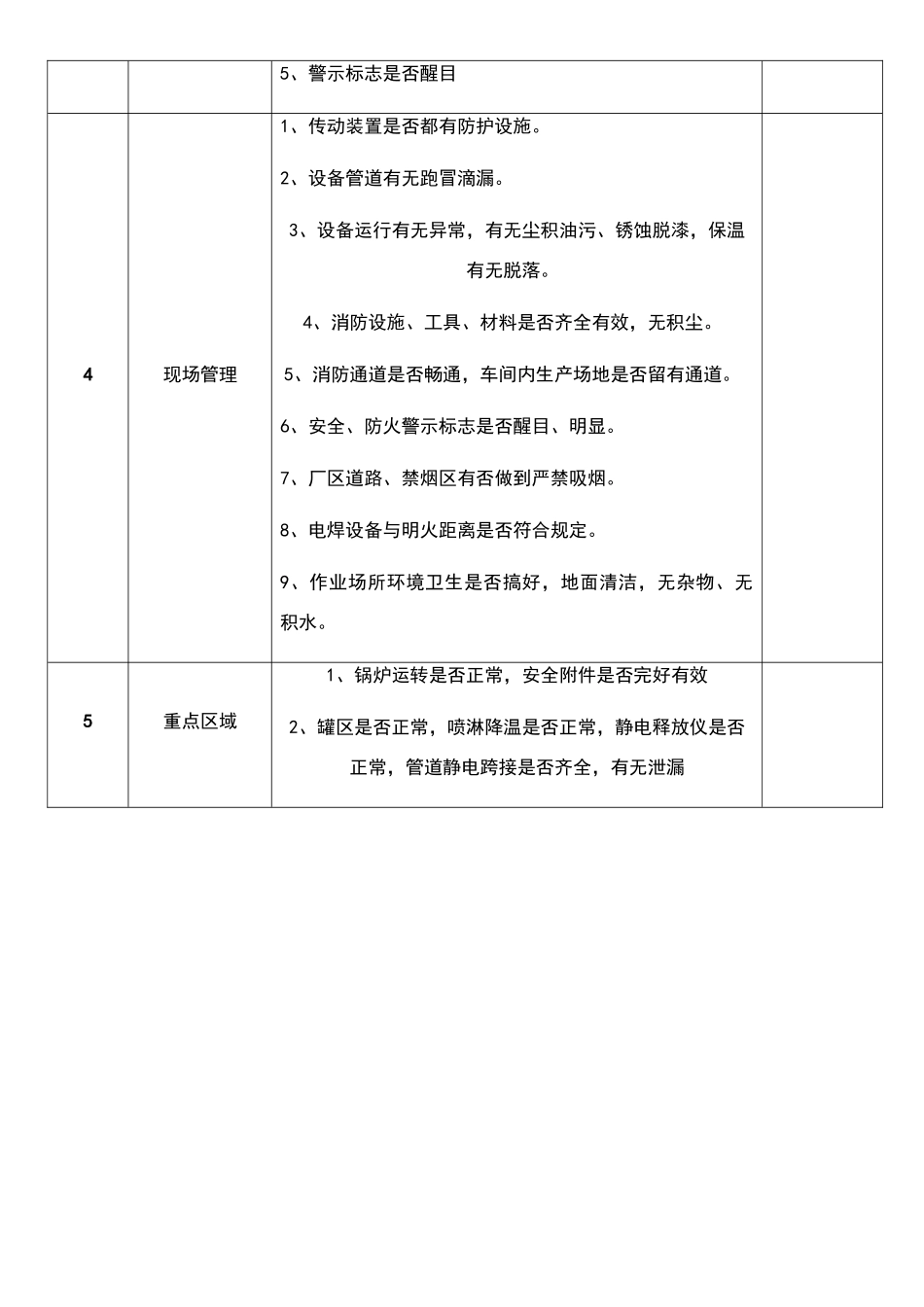 五一节前安全检查表_第2页