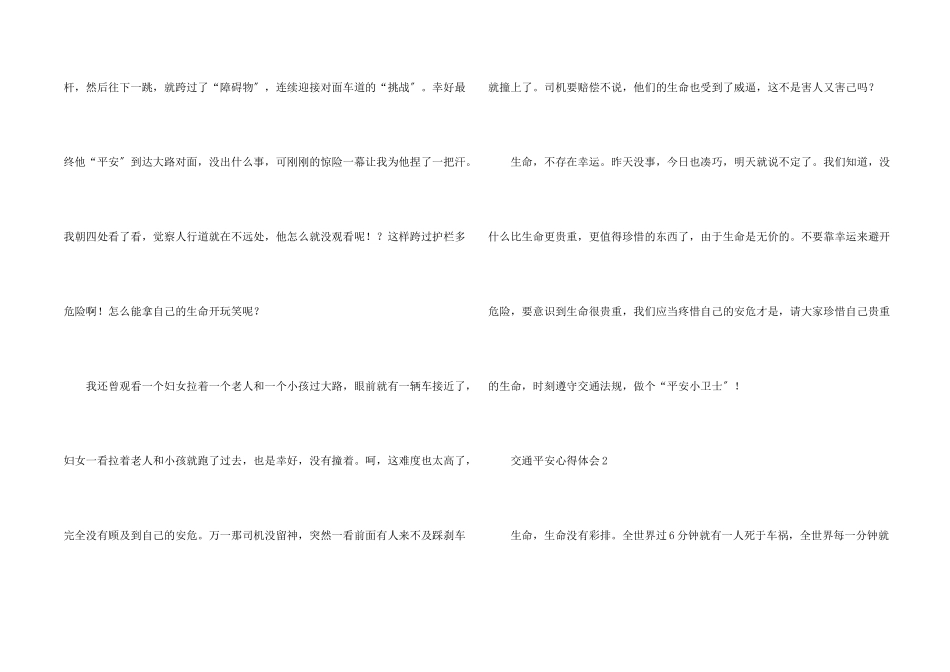 交通安全心得体会_第2页
