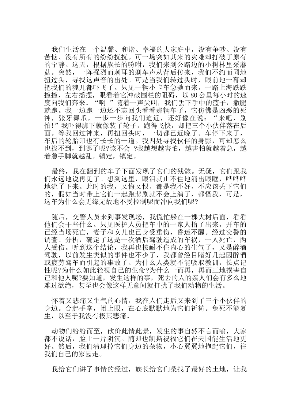 交通安全演讲稿范文5篇_第3页