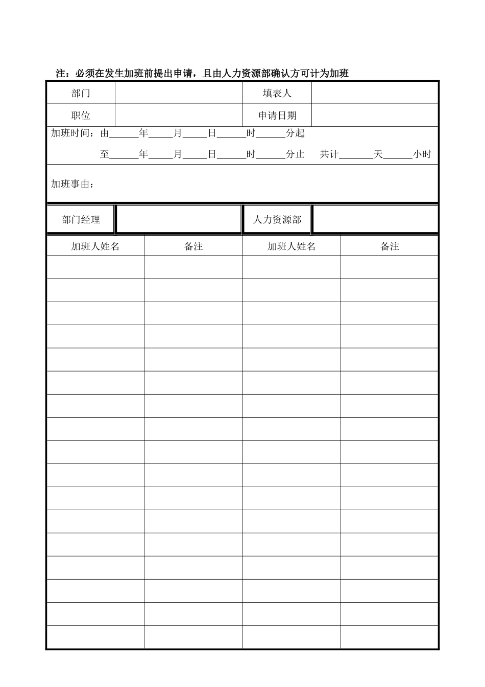 人事行政实用表格_第2页