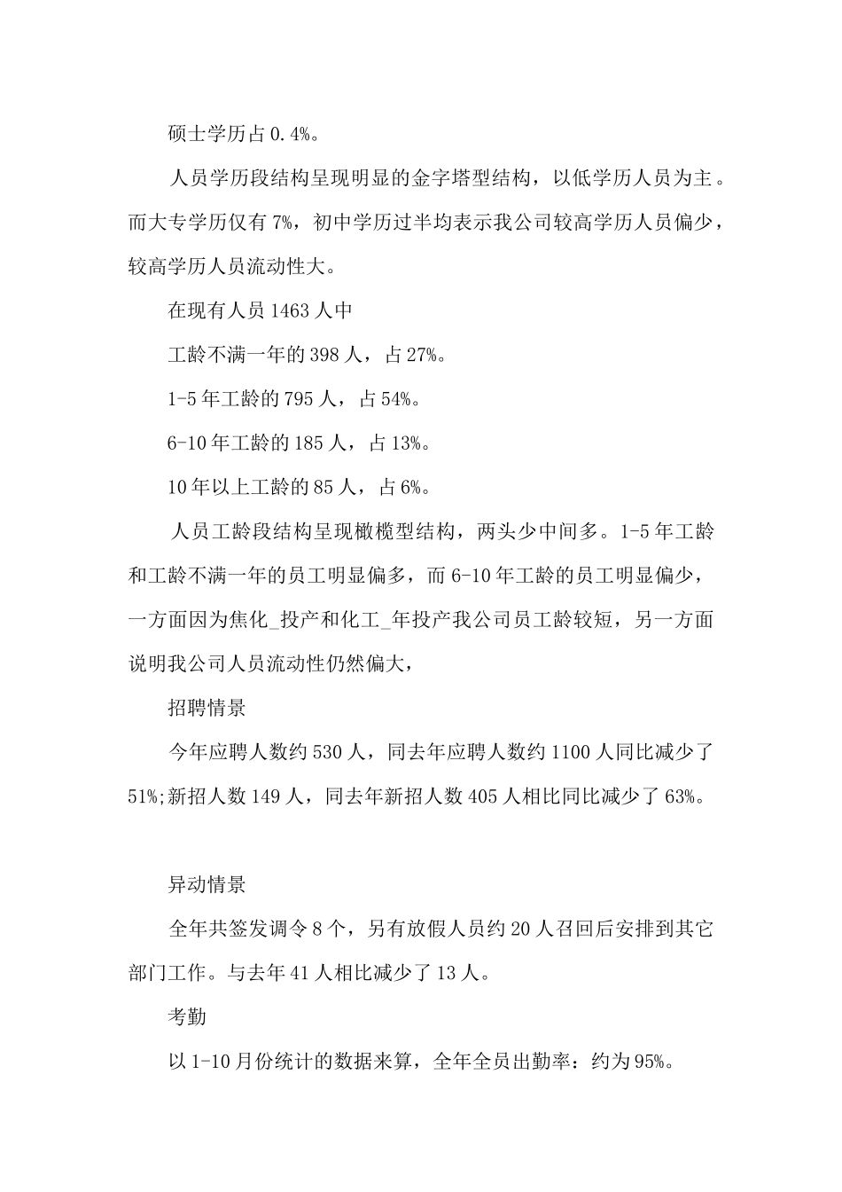 人力资源工作人员总结800字五篇_第2页