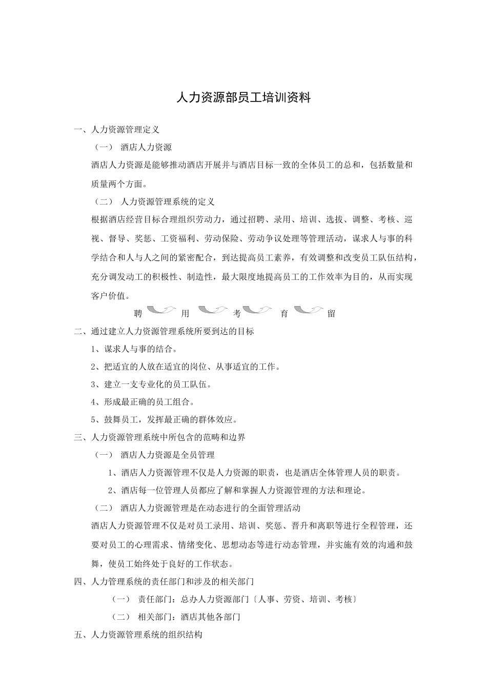 人力资源部员工培训资料_第1页