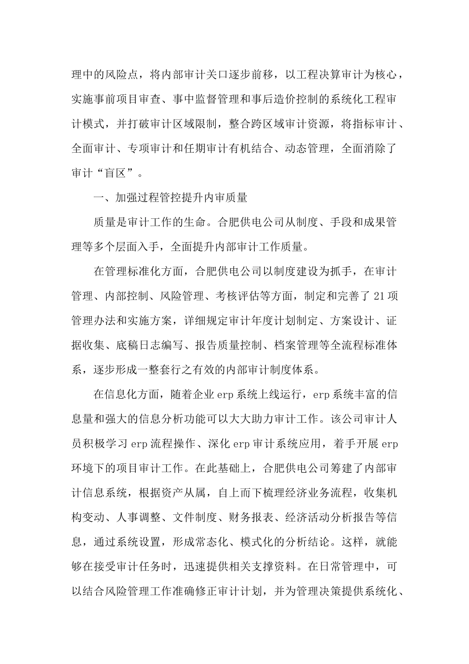 企业内部审计工作总结2024年最新_第2页