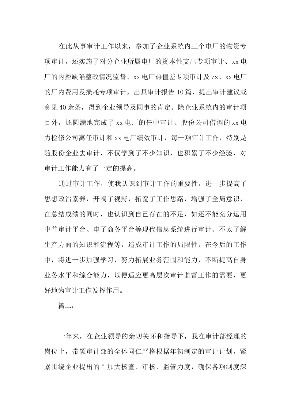 企业审计年终工作总结报告_第2页