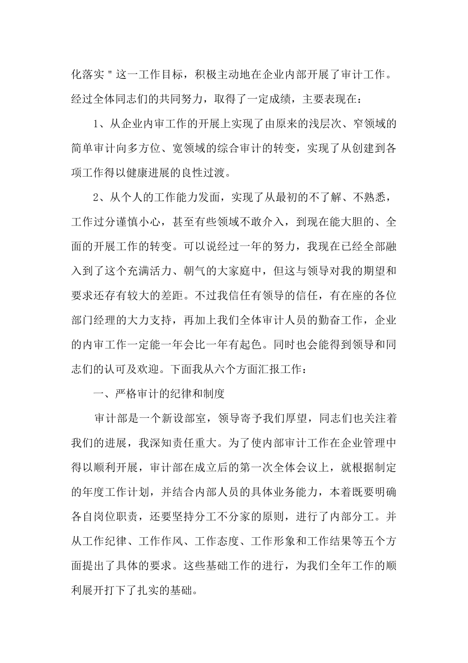 企业审计年终工作总结报告_第3页