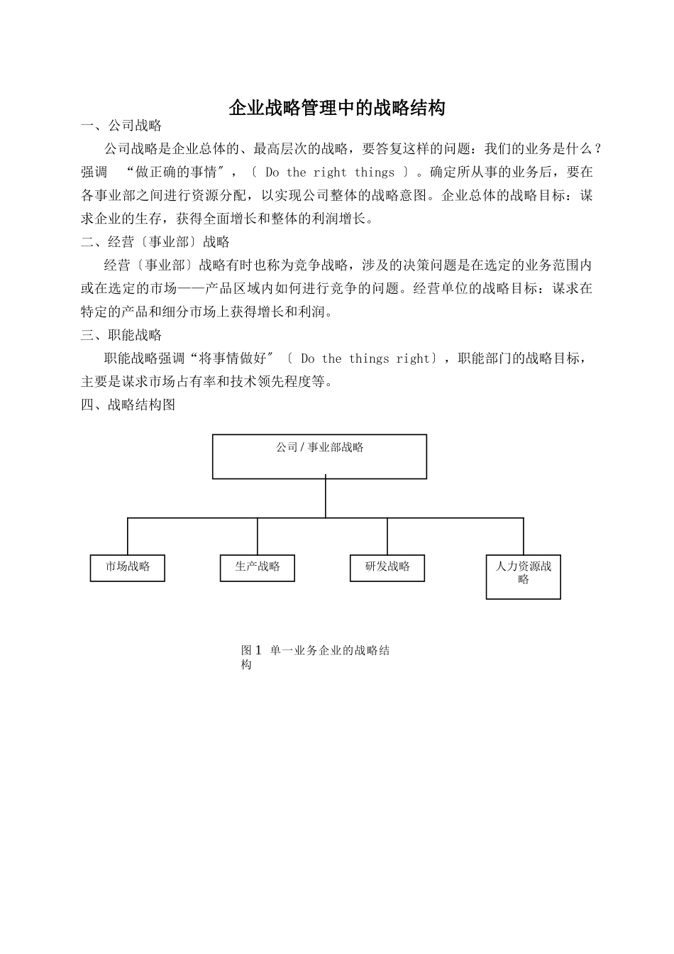 企业战略管理中的战略结构_第1页
