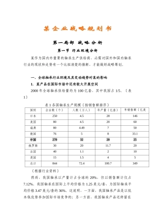 企业战略规划书