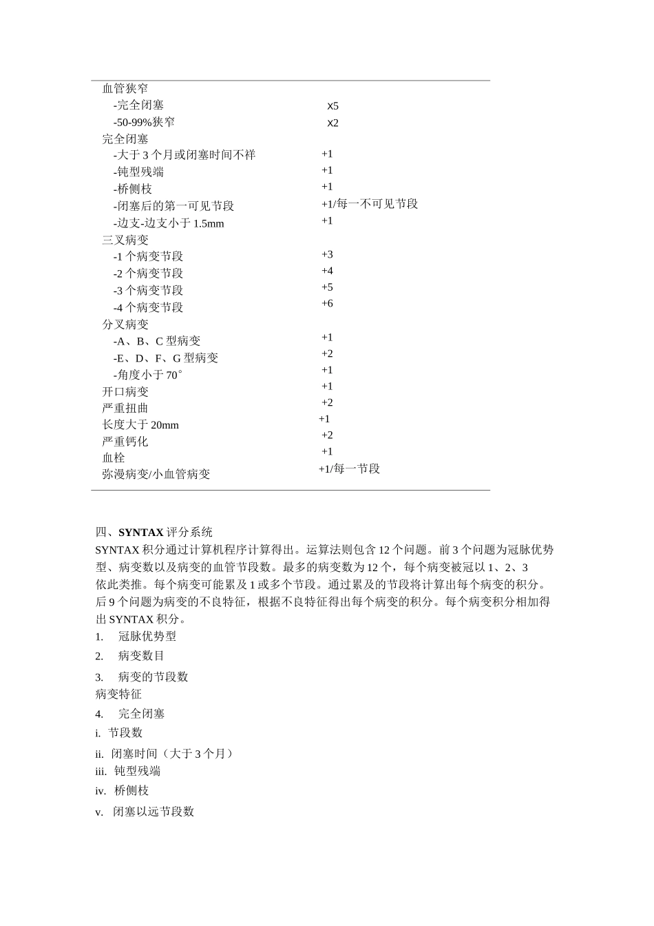 SYNTAX冠状动脉评分方法_第3页