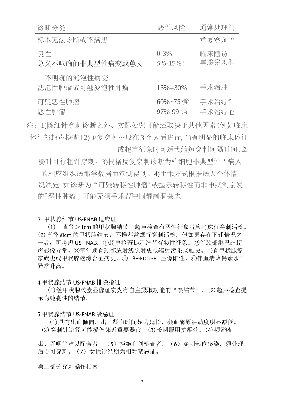 超声引导下甲状腺结节细针穿刺活检专家共识及操作指南_第3页