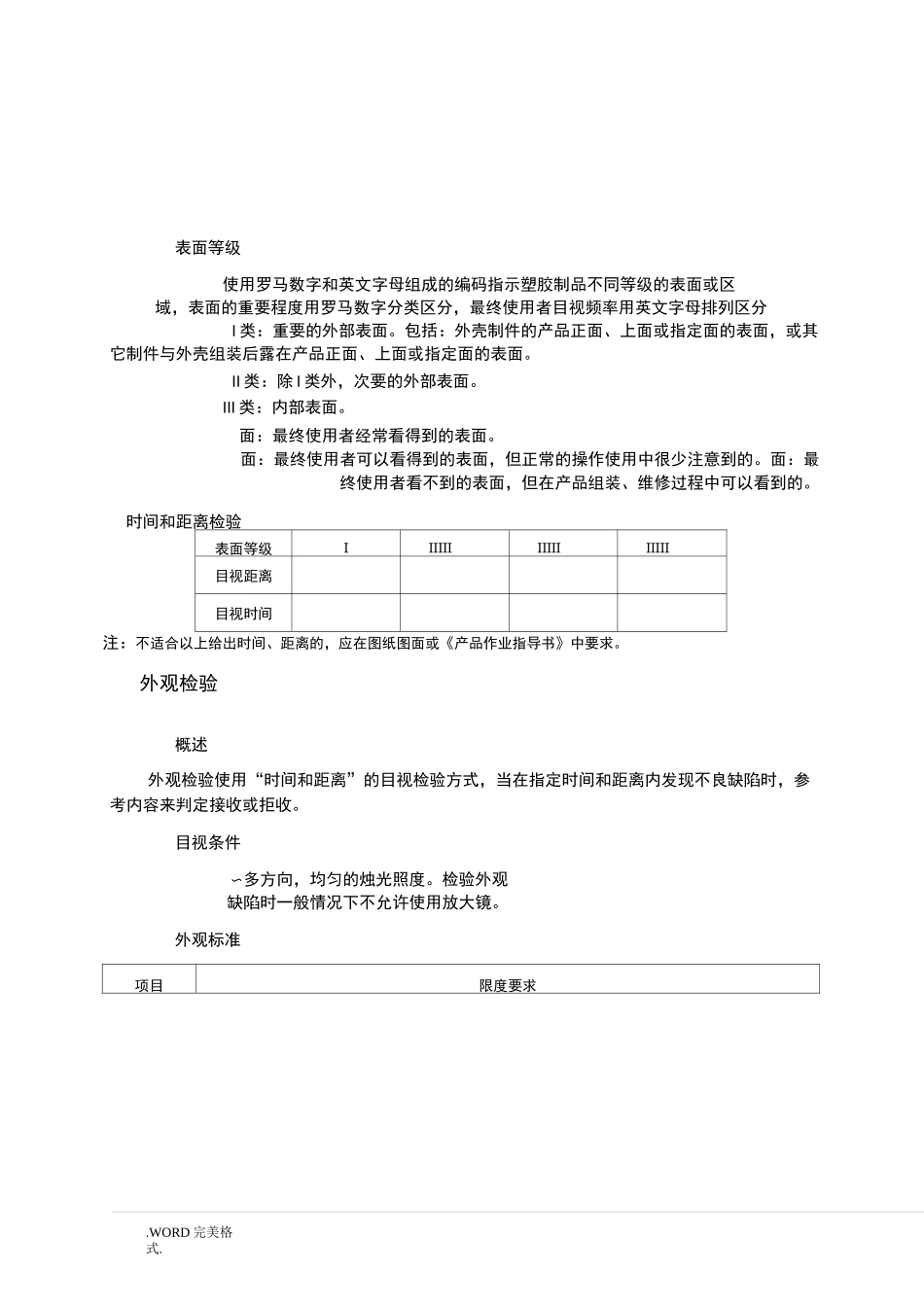 注塑制品及材料检验作业指导书模板_第3页