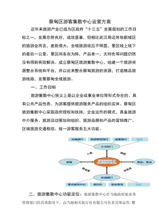 蔡甸区游客集散中心运营方案