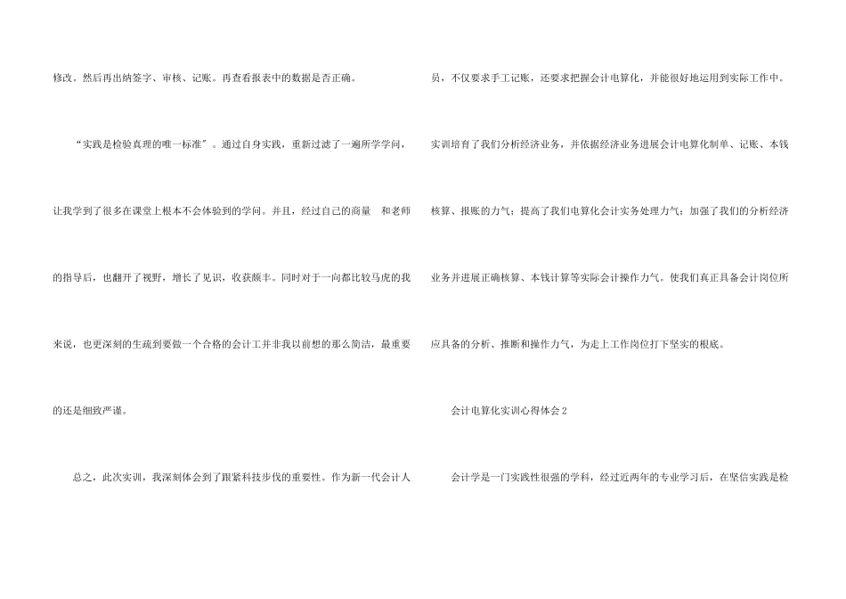 会计电算化实训心得体会_第3页