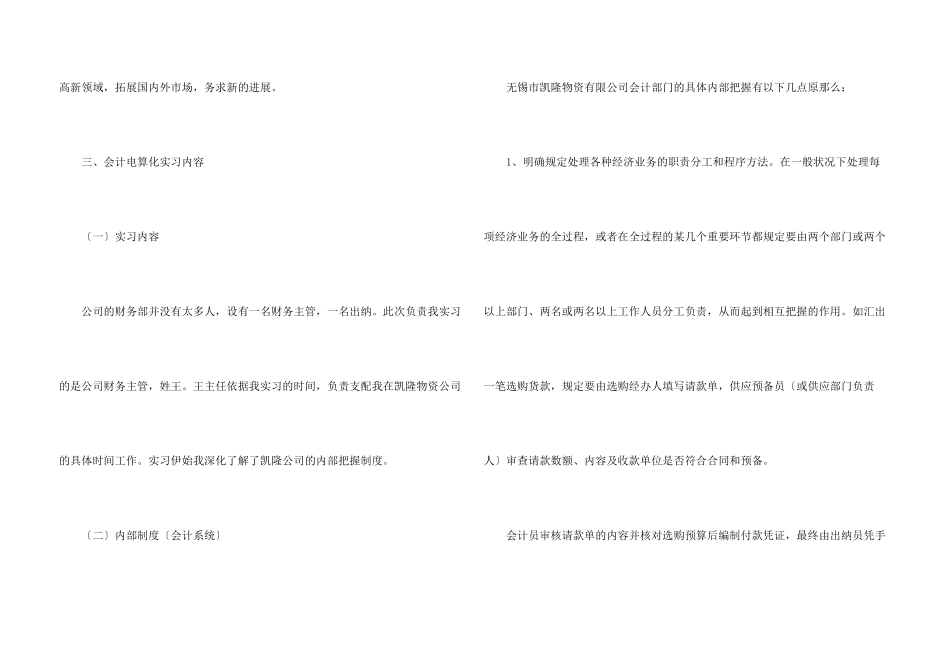 会计电算实习报告3篇_第3页