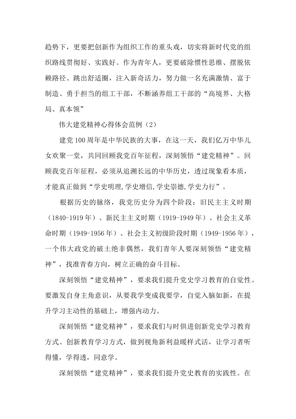 伟大建党精神心得体会范例5篇_第3页