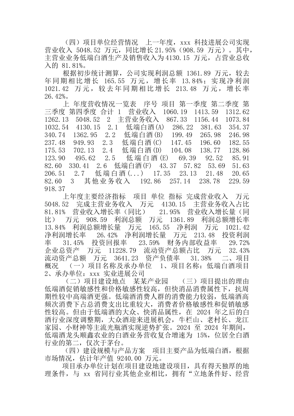 低端白酒项目可行性计划_第3页